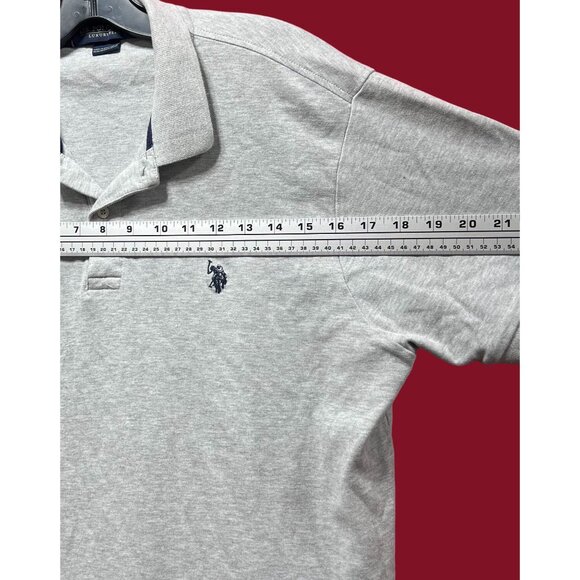 U.S Polo ASSN - Men's Short Sleeve T-Shirt - Grey - Large - Picture 5 of 14